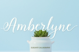 Amberlyne: A Handwritten Font With Soft, Loving Character
