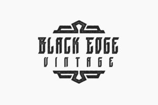 Black Edge Vintage: When Modern Blackletter Meets the Letterpress Stamp