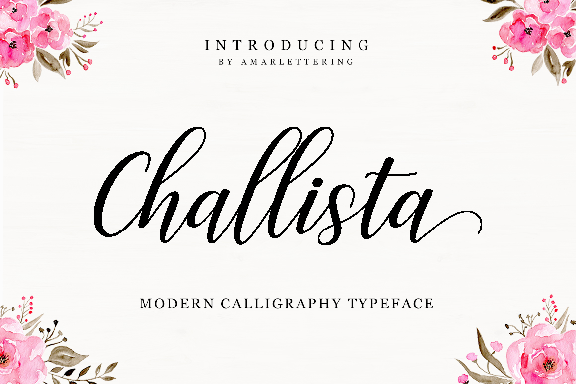 Challista Script: A Handmade Calligraphic Font for Real Designs