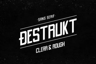 Destrukt: A Modern Sans Serif Built for Contrast and Character