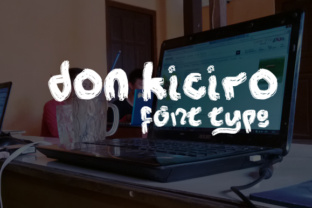 Donkiciro: A Hand Painted Brush Font with Character