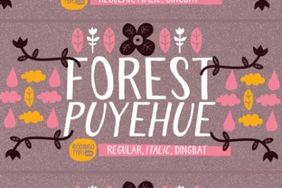 Forest Puyehue: Handmade Type from Chile's Forests