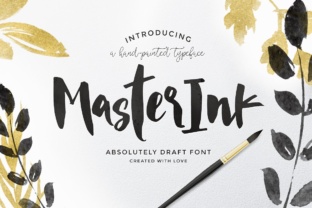 MasterInk: A Brush Stroke Font for Friendly Designs