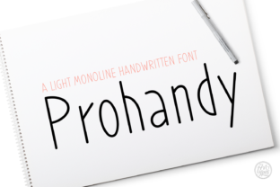 Prohandy: A Clean Handwritten Font for Professional Use