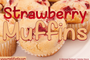 Strawberry Muffins: A Handwritten Font for Creative Projects