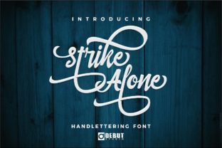 Strike Alone – A Hand-Lettered Font with Vintage Character